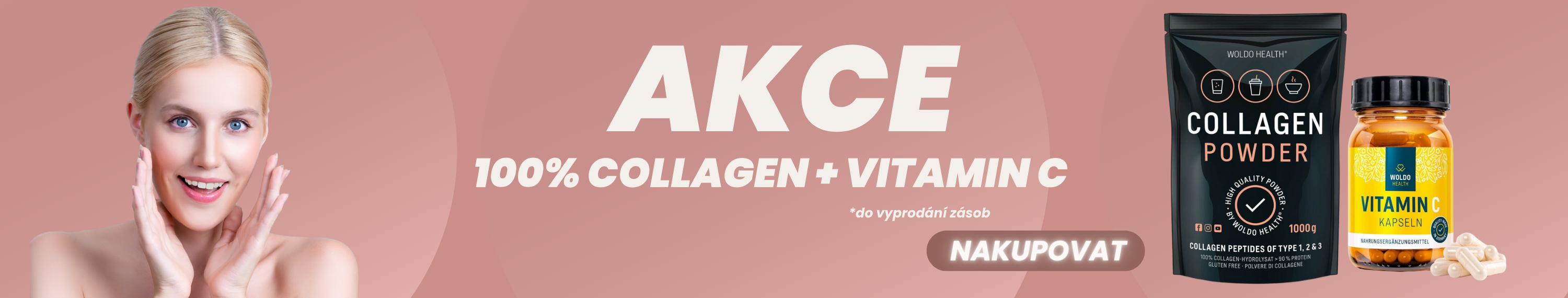 AKCE! 100% hovězí kolagen + vitamin C