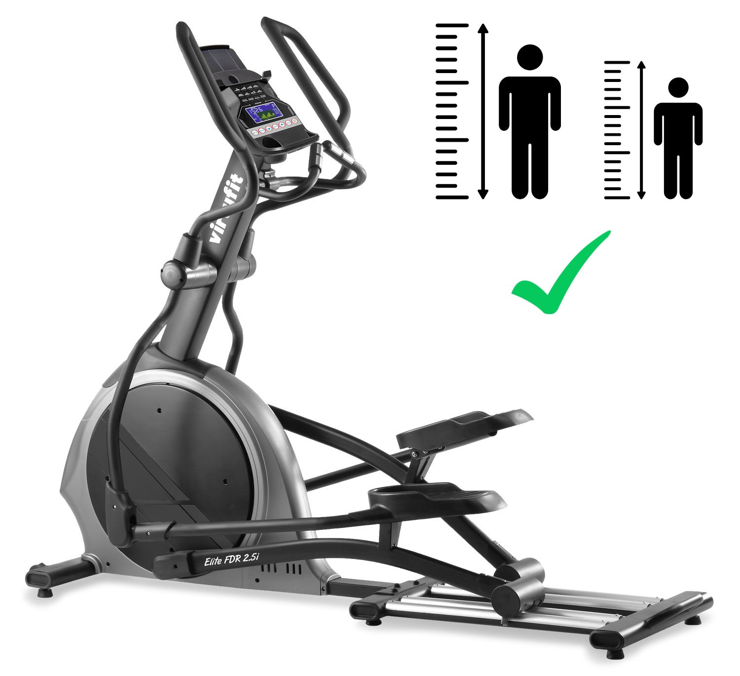 VIRTUFIT Elite FDR2.5i pro drobnější i vyšší postavy