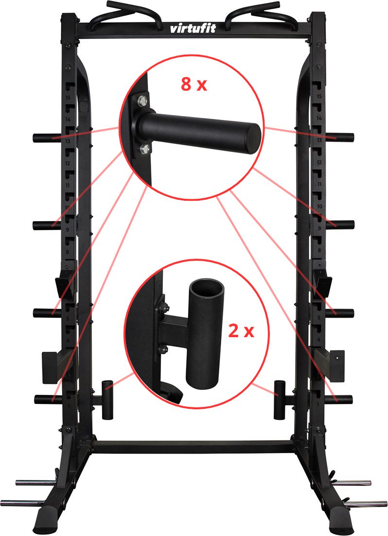 VIRTUFIT HR100 Half Rack úložný prostor