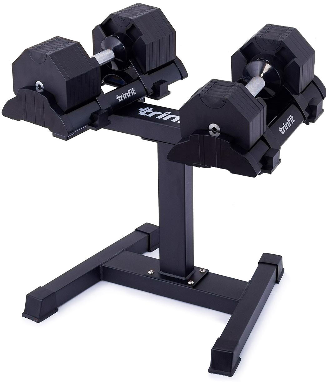 Nastavitelné činky se stojanem TRINFIT OctaBlock 2x 40 kg