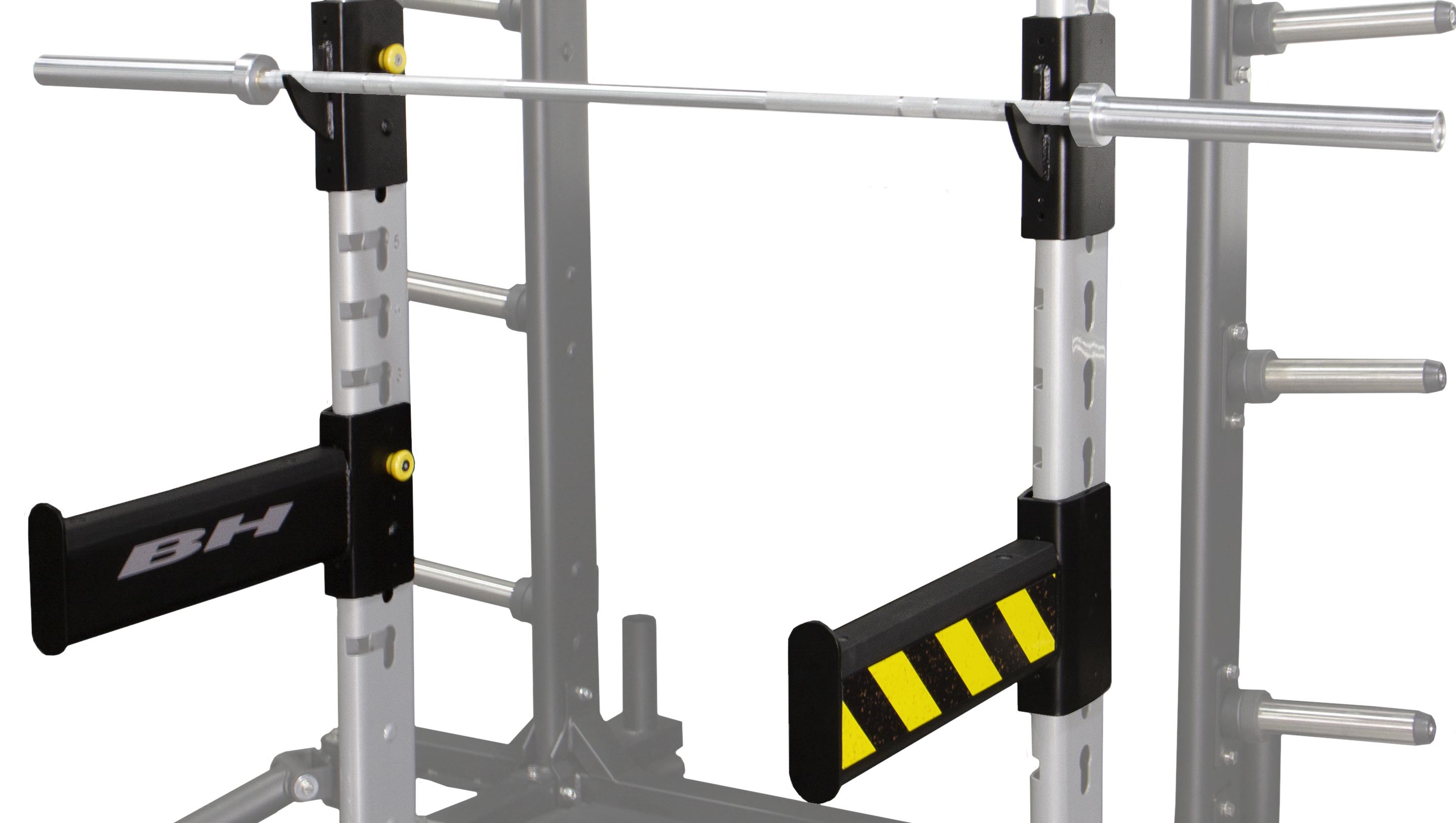 Posilovací stojan BH FITNESS PL350 HALF RACK Grey zarážky