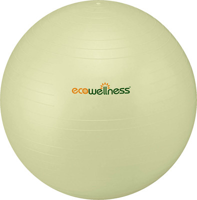 Gymnastický míč Ecowellness 65 cm perleťově bílý