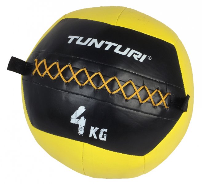 Wall ball 4 kg TUNTURI žlutý