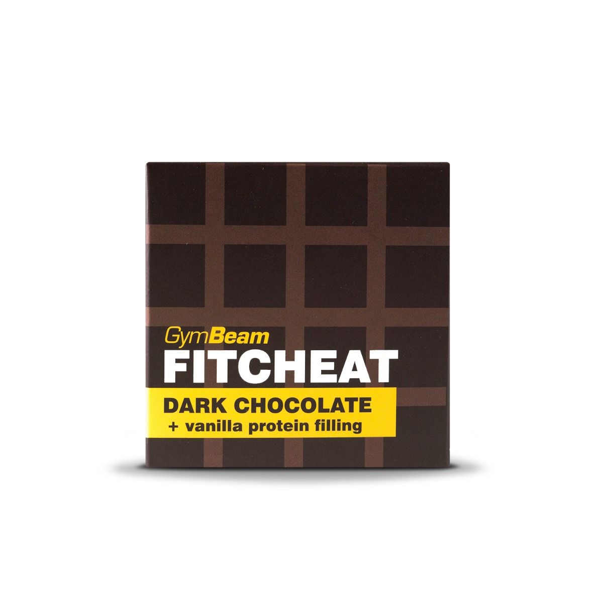 GymBeam Fitcheat Protein Chocolate 85 g tmavá čokoláda vanilka