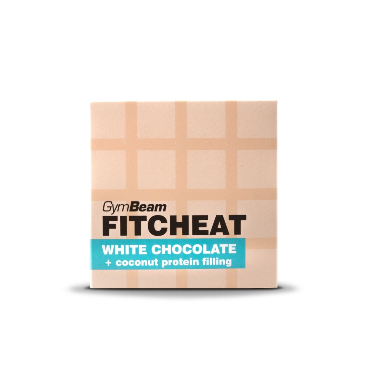 GymBeam Fitcheat Protein Chocolate 85 g bílá čokoláda kokos