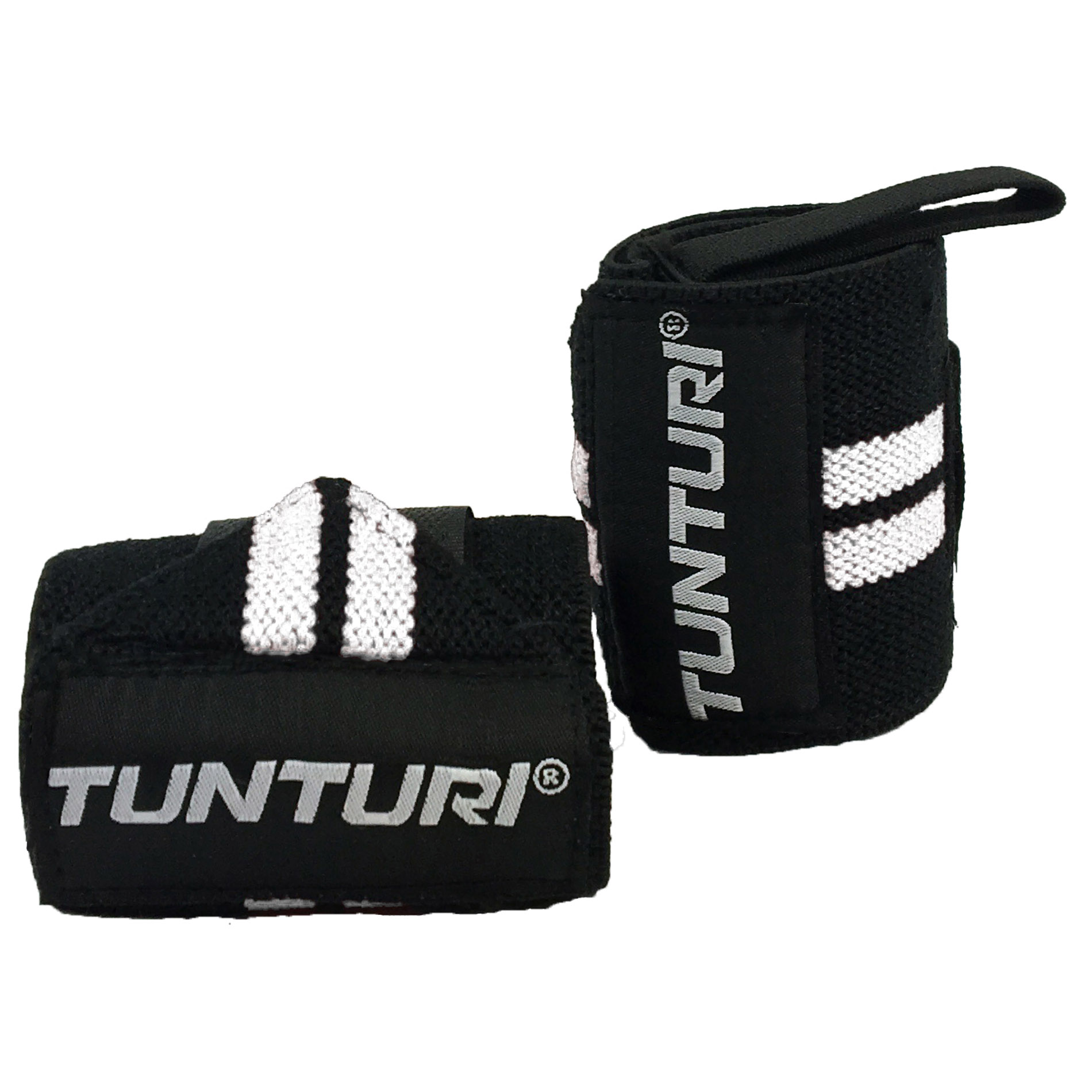 Bandáže na zápěstí TUNTURI Wrist Wraps bílé - pár