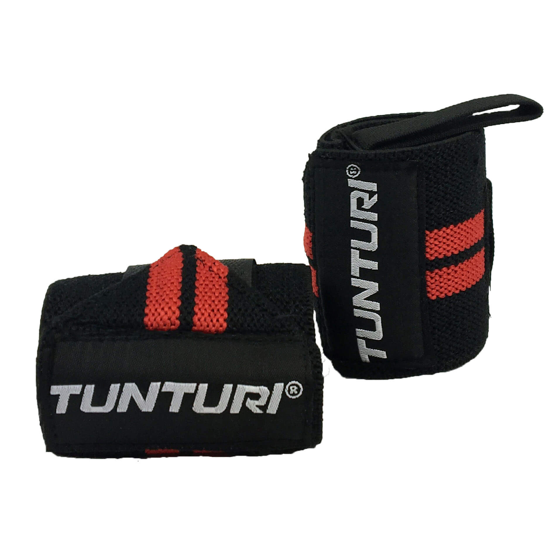 Bandáže na zápěstí TUNTURI Wrist Wraps červené - pár