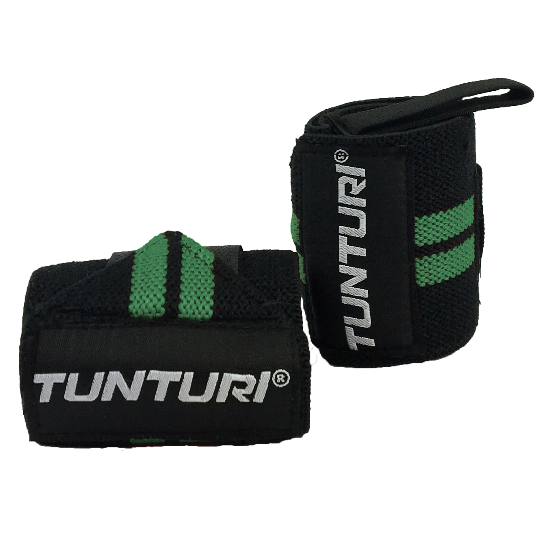 Bandáže na zápěstí TUNTURI Wrist Wraps zelené - pár