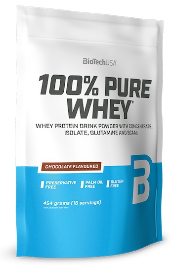 BIOTECH USA 100% PURE Whey 454 g lískový ořech