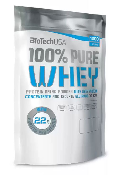 BIOTECH 100% PURE Whey 1000 g lískový jogurt