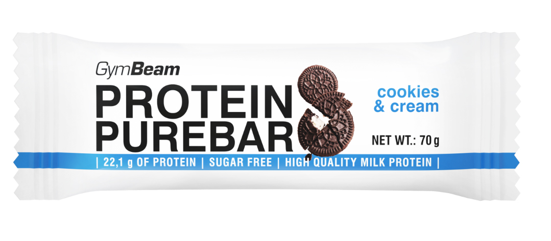 GymBeam Protein Pure Bar 70 g cookies cream