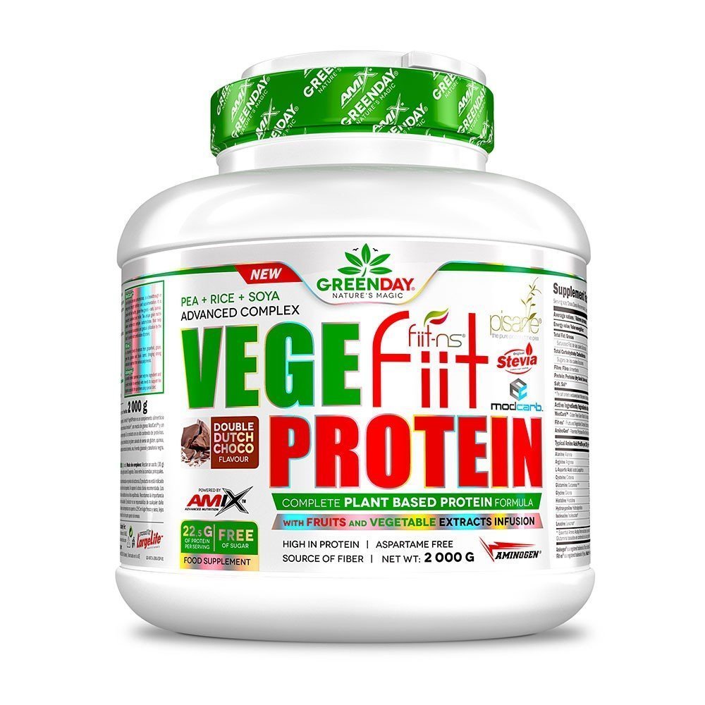 Amix Vege-Fiit Protein, Double Chocolate, 2000g