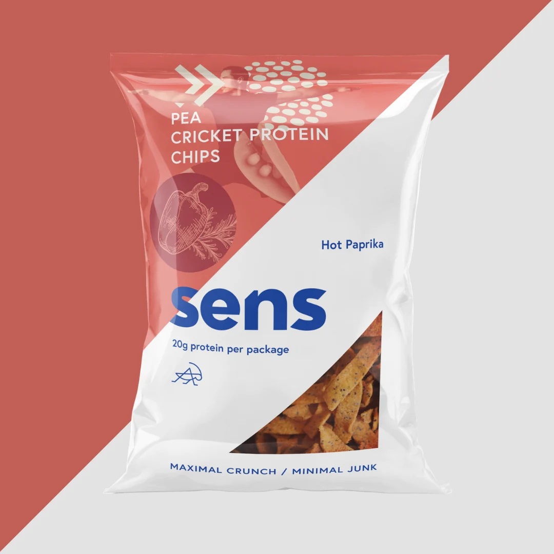 SENS Protein chipsy s cvrččím proteinem Pikantní paprika 80g