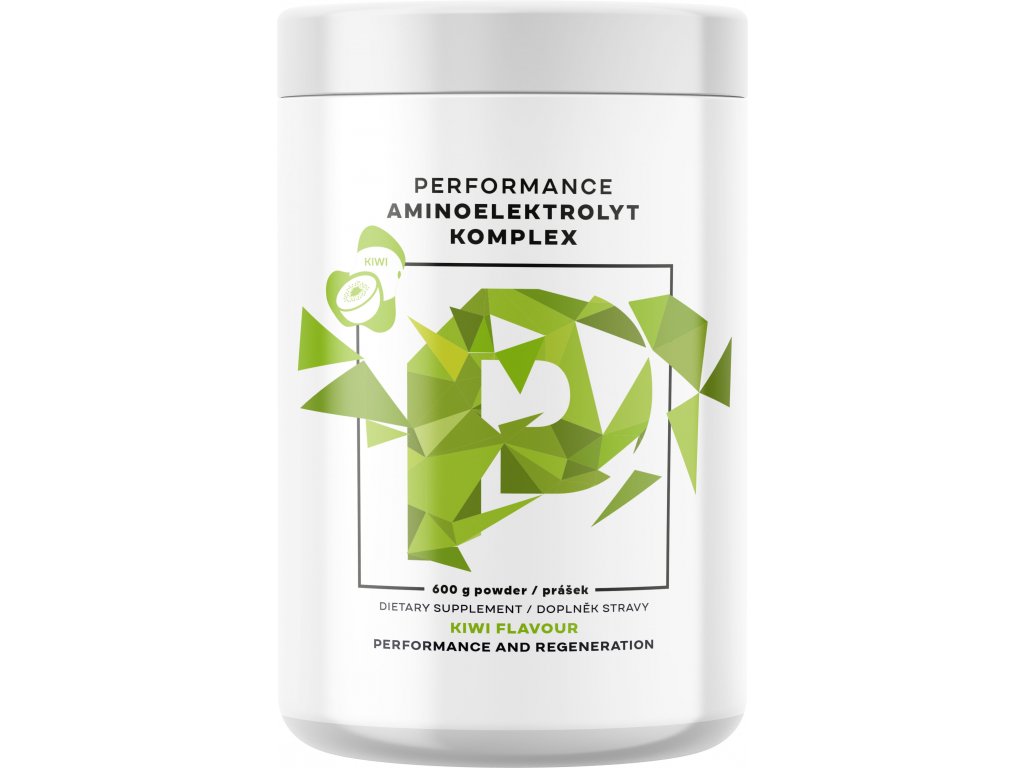 Iontový nápoj BrainMax Performance Amino Elektrolyt Komplex, EAA + Elektrolyty Kiwi 600g