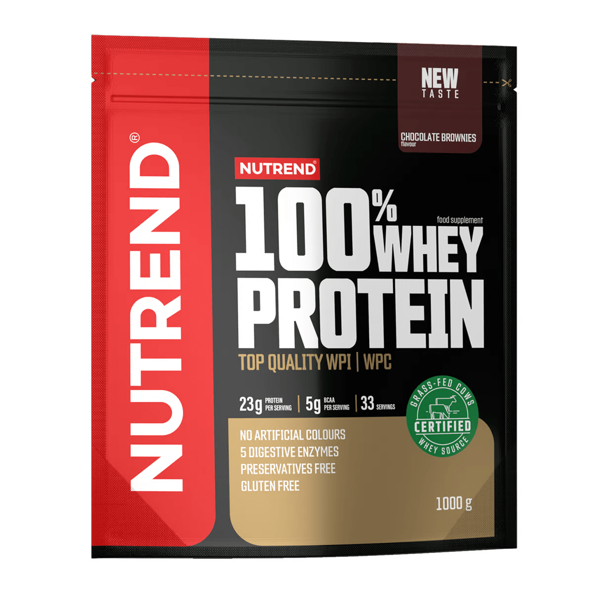 NUTREND 100% Whey Protein NEW TASTE 1000 g čokoládové brownies