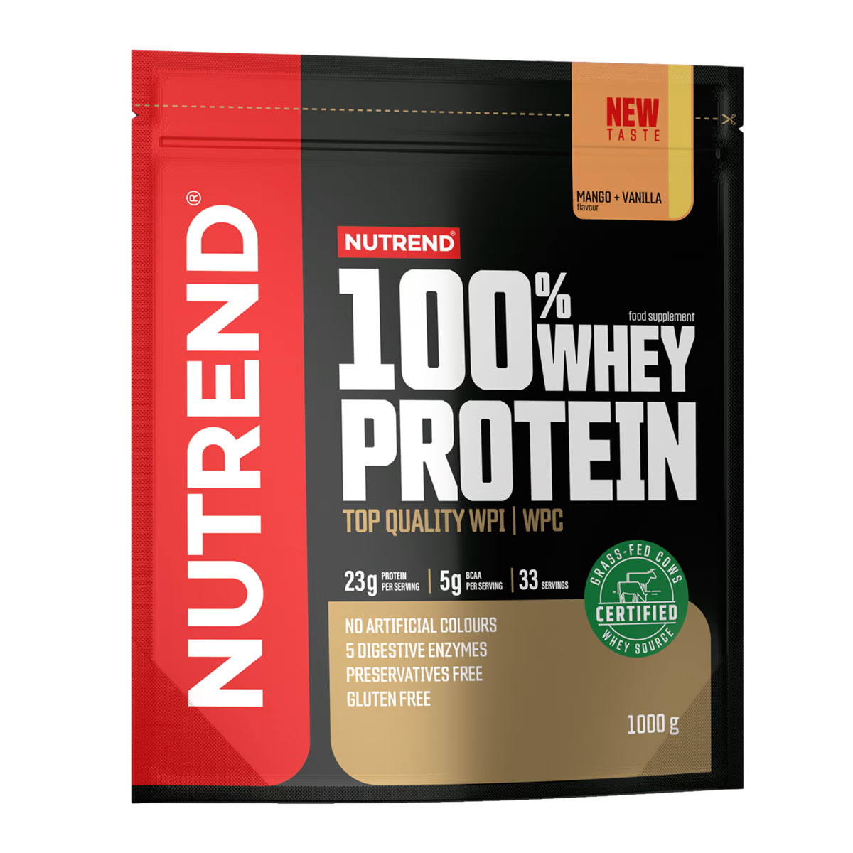 NUTREND 100% Whey Protein NEW TASTE 1000 g mango vanilka