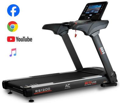 Běžecký pás BH FITNESS RS1200 TFT úvodní foto s ikonami