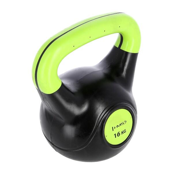 Plastový kettlebell HMS KPC 16 kg limetka