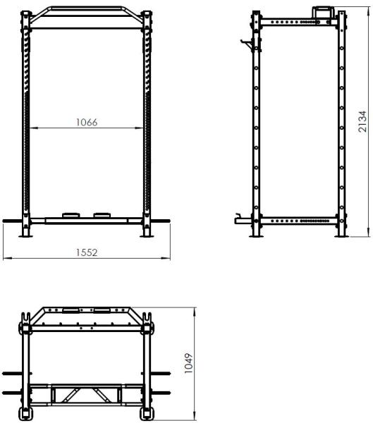 Stojan na činku TRINFIT Power Cage PX8 Pro nákres.JPG