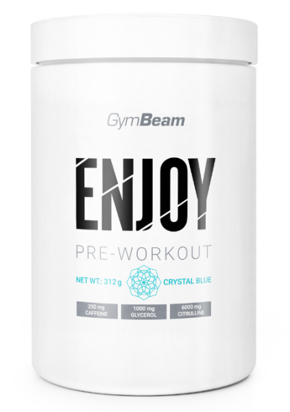 GymBeam ENJOY Pre-Workout 312 g modrá malina