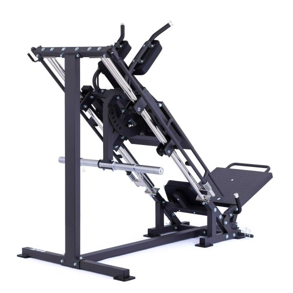 Posilovací stroj na činky TRINFIT Leg press + Hack squat D5 Pro pod úhlem hack squat