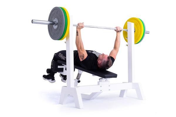 Posilovací lavice bench press FITHAM Lavice tlaky polohovací dolu model tlak