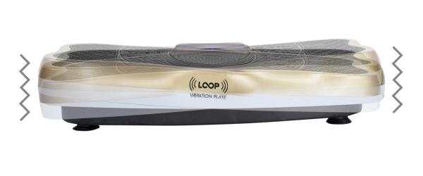 Vibrační deska Vibrační plošina LOOP SVP03 zlatá vibrace