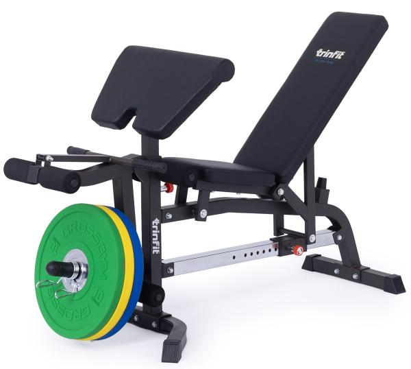 Posilovací lavice bench press TRINFIT Vario LX5 s kotouči