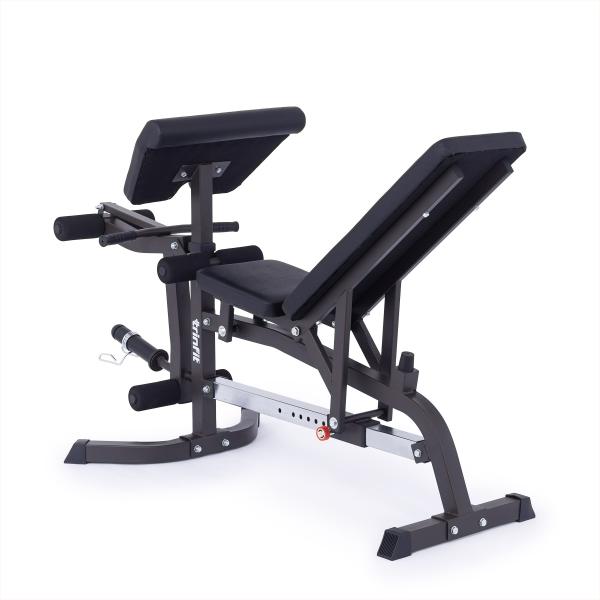 Posilovací lavice bench press TRINFIT Vario LX5 zadní úhel