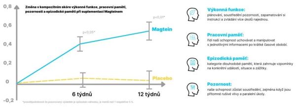 BrainMax Magtein® Hořčík L-Treonát 90 kapslí studie 3