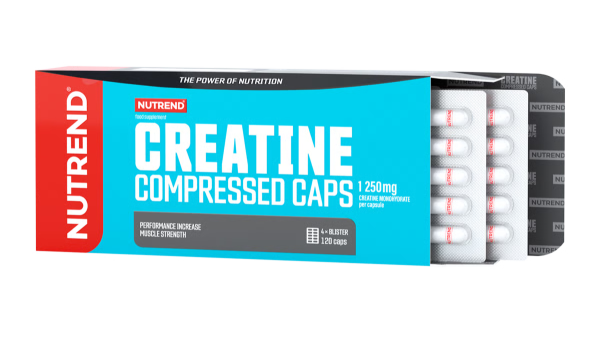 NUTREND Creatine Compressed Caps 120 kapslí