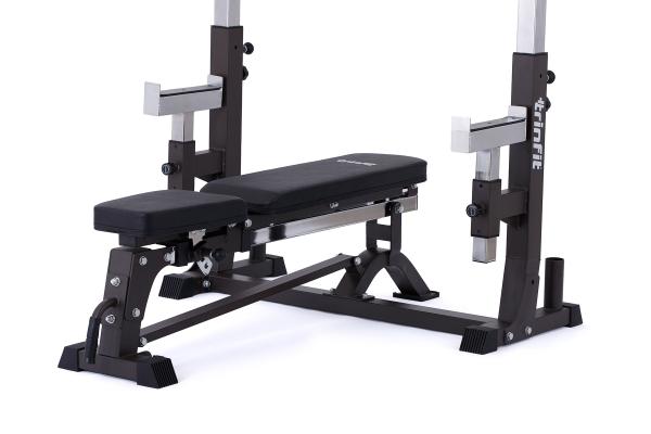 Posilovací lavice bench press TRINFIT F7 Pro rovná lavice z úhlu 3