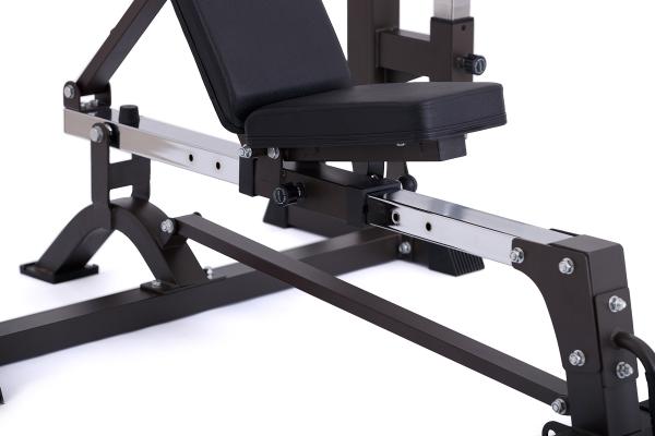 Posilovací lavice bench press TRINFIT F7 Pro detail polohovatelnosti