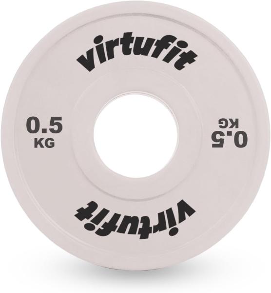 Olympijský kotouč VIRTUFIT Bumper pogumovaný 0,5 kg čelně