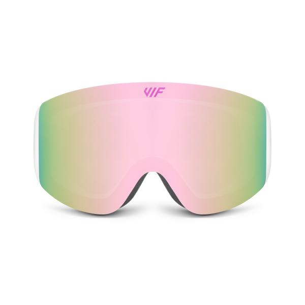 Lyžařské a snowboardové brýle VIF SKI & SNB White x Rose Pink