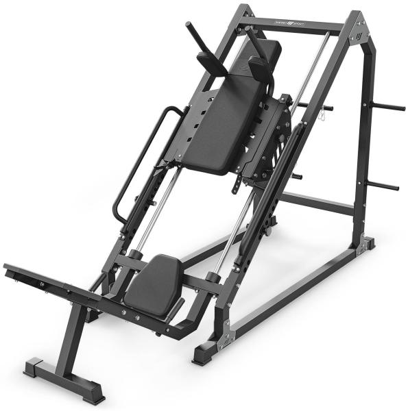 Posilovací stroj na činky MARBO MS-U106 2.0 legpress + hack squat z úhlu