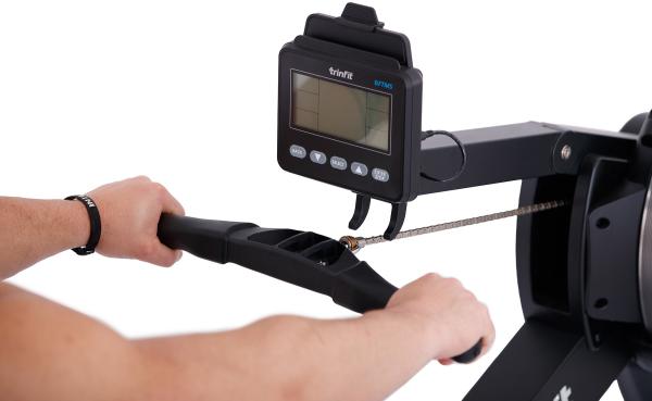 Veslovací trenažér TRINFIT Air Rower Pro displej velikost