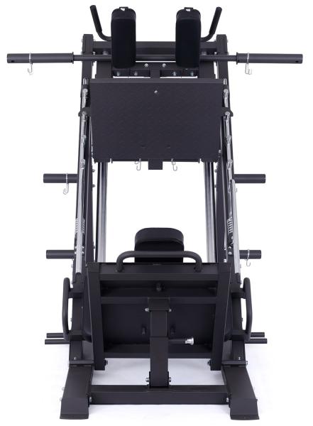 Posilovací stroj na činky TRINFIT Leg press + Hack squat D7 Pro čelně