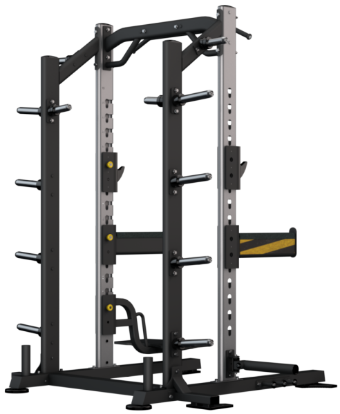 Stojanová konstrukce BH FITNESS PL350 HALF RACK Chrom z boku