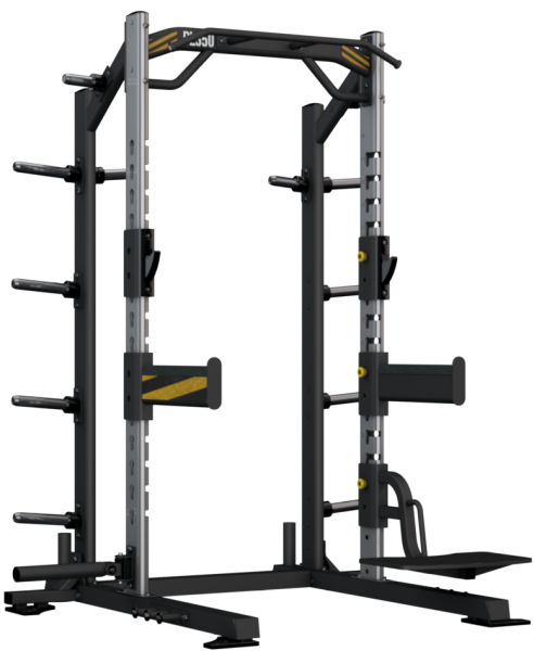 Stojanová konstrukce BH FITNESS PL350 HALF RACK z úhlu