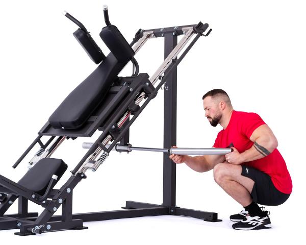 Posilovací stroj na činky TRINFIT Leg press hacken dřep D5 Pro model trn