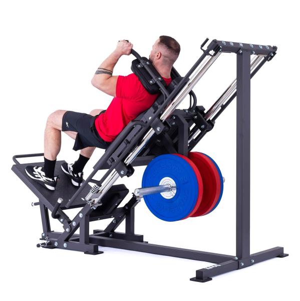 Posilovací stroj na činky TRINFIT Leg press hacken dřep D5 Pro model dřep