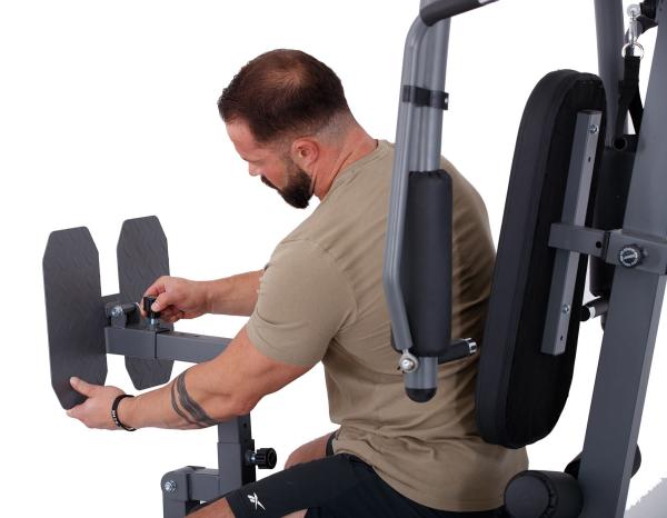 Posilovací věž  TRINFIT Gym GX4 nastavení legpress 2