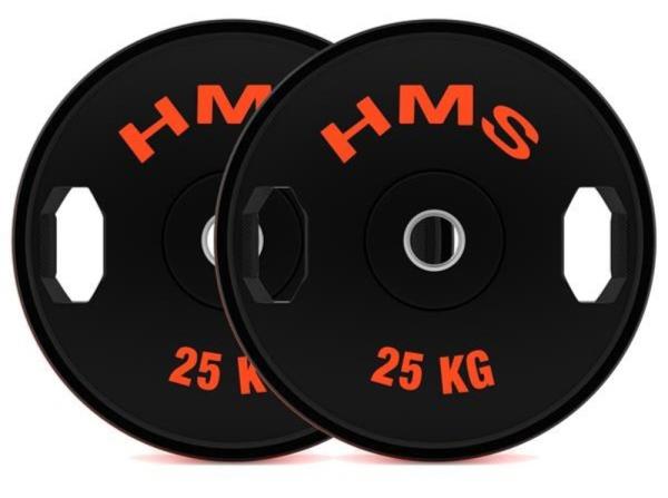 Sada pogumovaných olympijských kotoučů HMS TOG05 2 x 25 kg