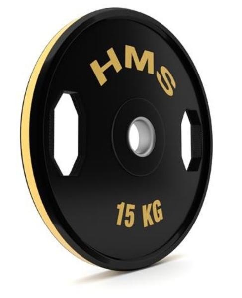 Sada pogumovaných olympijských kotoučů HMS TOG05 2 x 15 kg