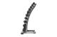 VIRTUFIT Dumbbell Rack Standing Deluxe boční pohled s činkami