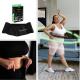 Masážní hula hoop HMS HHW11 se závažím + zeštíhlující pás PLUS SIZE černý komplet