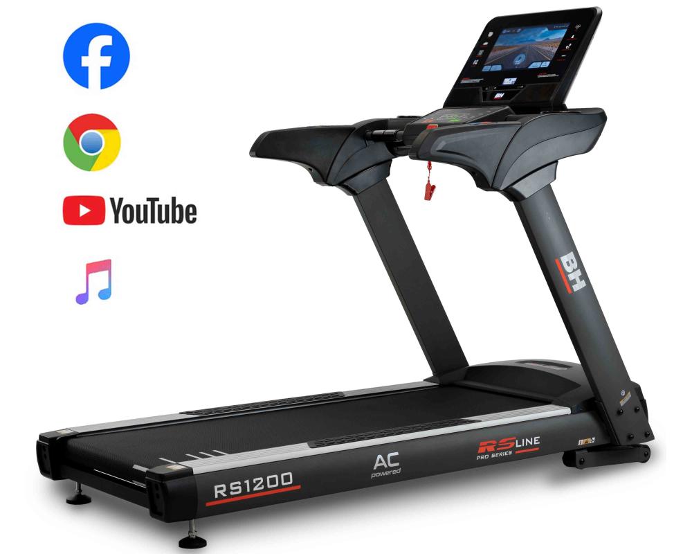 Běžecký pás BH FITNESS RS1200 TFT úvodní foto s ikonami