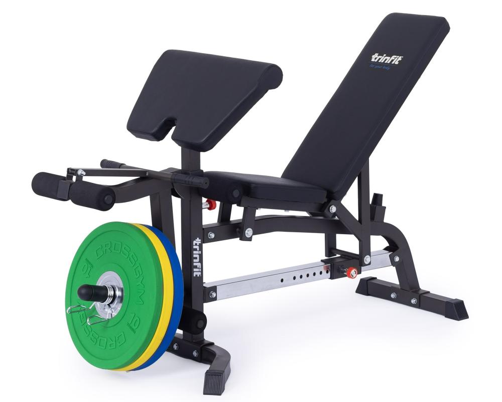 Posilovací lavice bench press TRINFIT Vario LX5 s kotouči