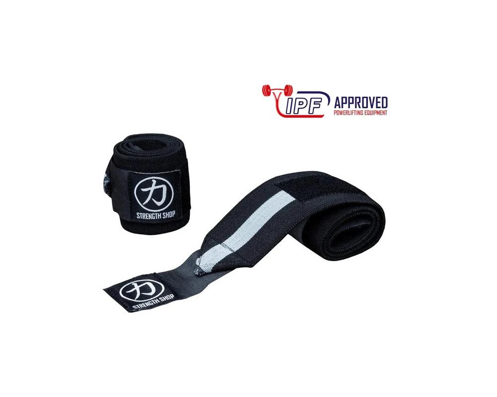 Bandáže na zápěstí SS Wrist wraps super heavy černá-šedá IPF